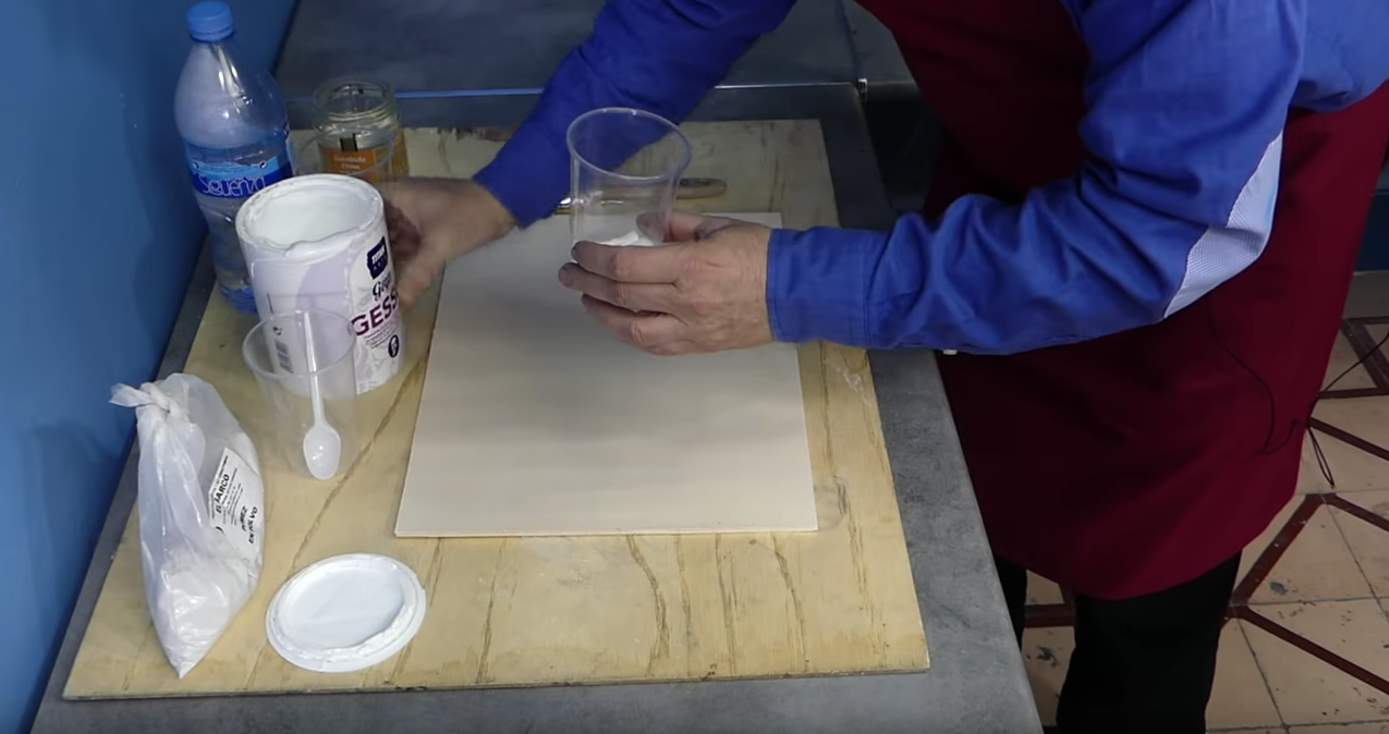 Una imprimación para pintar con óleo o acrílico sobre tabla
