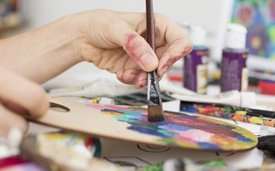 Paleta de madera para pintar al óleo o al acrílico